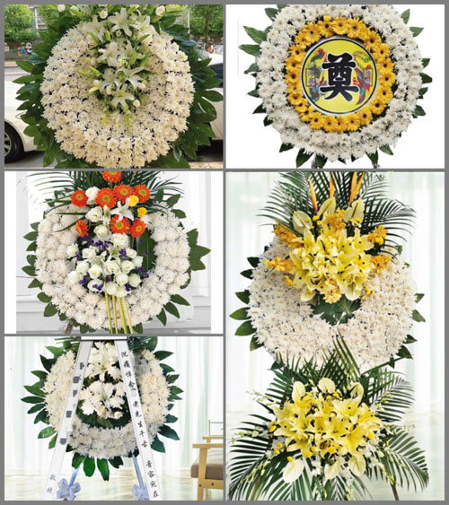 湖北孝感市大悟县阳平镇双冲村花圈速递